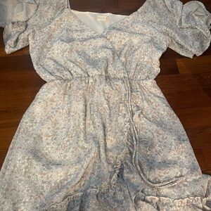 Altar'd State Cream Floral Blouse